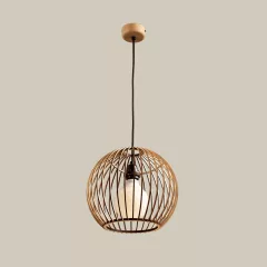 WOOD GLOBE 300 FÜGGESZTÉK ORGANIC MYLAMP BY ZENGOVARI