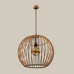 WOOD-GLOBE 50  FA GÖMB FÜGGESZTETT LÁMPATEST MYLAMP BY ZENGOVARI