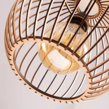 WOOD-GLOBE 50  FA GÖMB FÜGGESZTETT LÁMPATEST MYLAMP BY ZENGOVARI