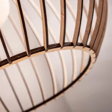 WOOD-GLOBE 50  FA GÖMB FÜGGESZTETT LÁMPATEST MYLAMP BY ZENGOVARI