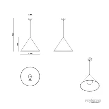 CONIC 40 F FÜGGESZTETT LÁMPATEST