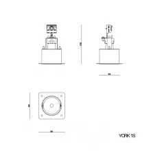 YORK 1S SÜLLYESZETT ELGIPSZELHETŐ LÁMPATEST MYLAMP BY ZENGOVARI