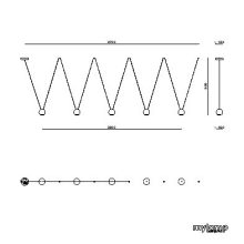 ZARA STRING 10 - 5 FEJES FÜGGESZTETT LÁMPA MYLAMP BY ZENGŐVÁRI