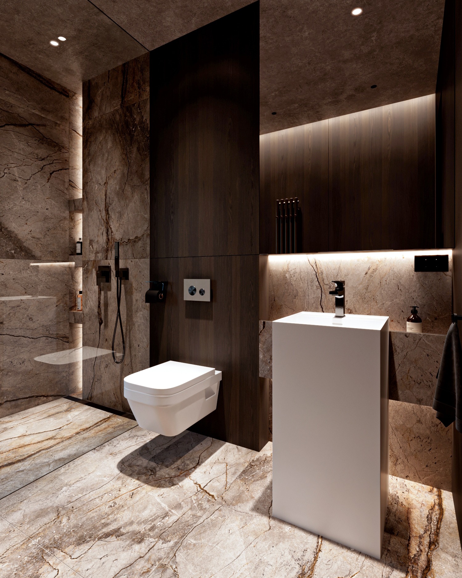 REFERENCIA BY G.DESIGN - Fürdőszoba világítás – amikor a fény építi a teret